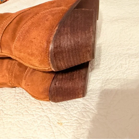 Jeffrey Campbell Sz 9 Free People Brown Tall Lace Up Boots - Picture 13 of 16